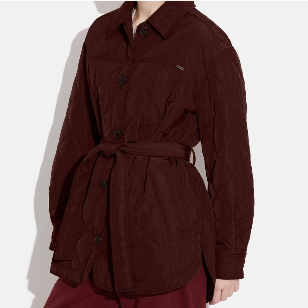 Brand New COACH Quilted Shacket